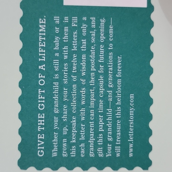 A paper time capsule booklet letters to my grandchild memory book - Picture 9 of 10